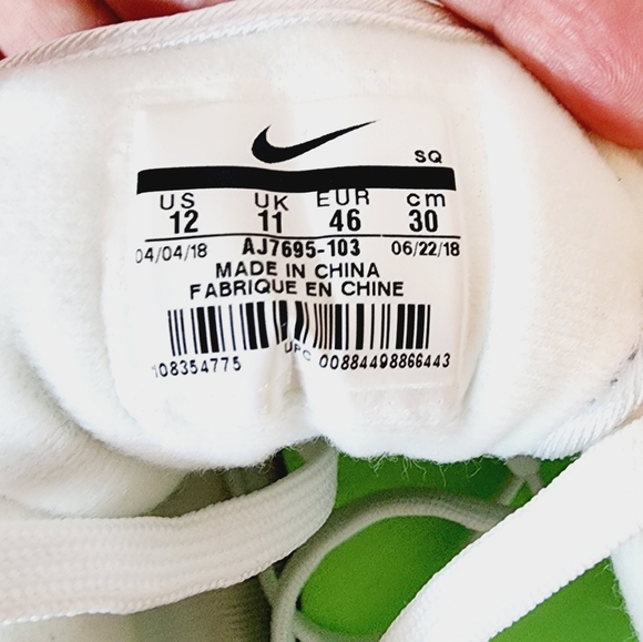 Nike Air Max 90/1 Spruce Lime White New Size 12 AJ7695-103 - Picture 9 of 12